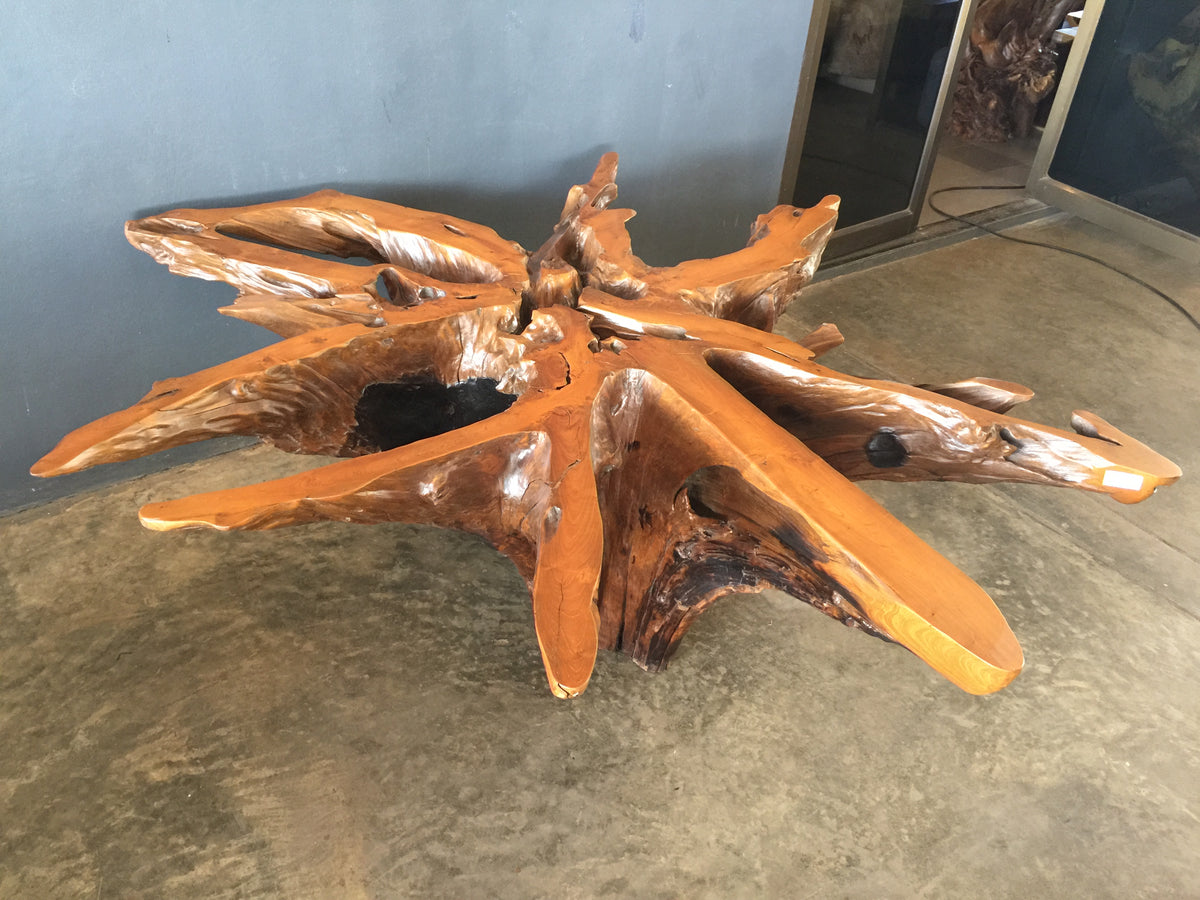 Live-Edge Acacia Dining Table Base – Aire Furniture