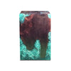 Emerald Green Cracked Resin Teak Block