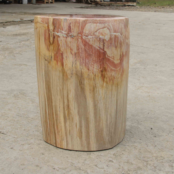 Petrified Wood Log Stool 13"x 9"x 18"H -PFST0673/19