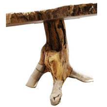 Teak Wood Slice Live Edge Accent Tables