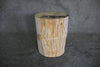 Petrified Wood Log Stool 16" x 13" x 11" - DV.1.175