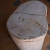 Petrified Wood Stool-16"h- PF2109- Antique White