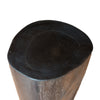 Petrified Wood Stool-16"h- PF2112- Black