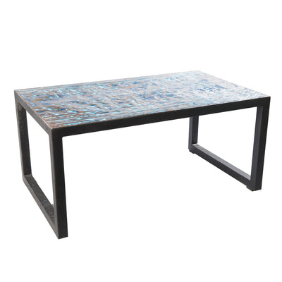 Small Metal Recycled Oil Drum Coffee Table R-1110 by AIRE Furniture