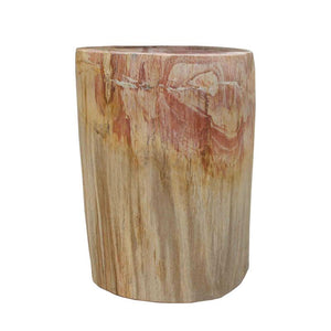Petrified Wood Log Stool 13"x 9"x 18"H -PFST0673/19