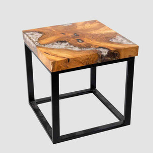 Teak Root and Resin Side Table CR-2021