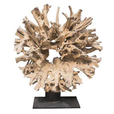 Round Sun Bleached Root Statue RF-1080 by AIRE Furniture